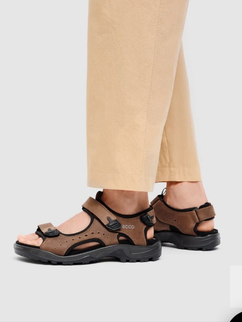 ECCO Offroad Men's Nubuck Outdoor Sandal Sz 11/11.5